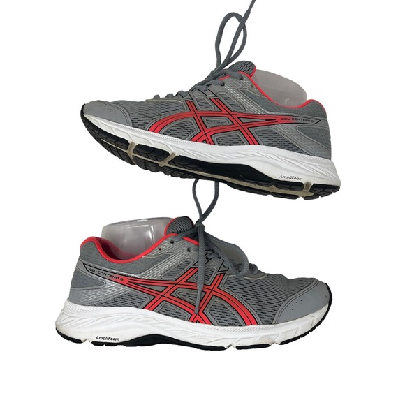 Asics Gel Contend 6 Amplifoam Gray‎ & Pink Women's 7.5 Running Shoe - Picture 1 of 11
